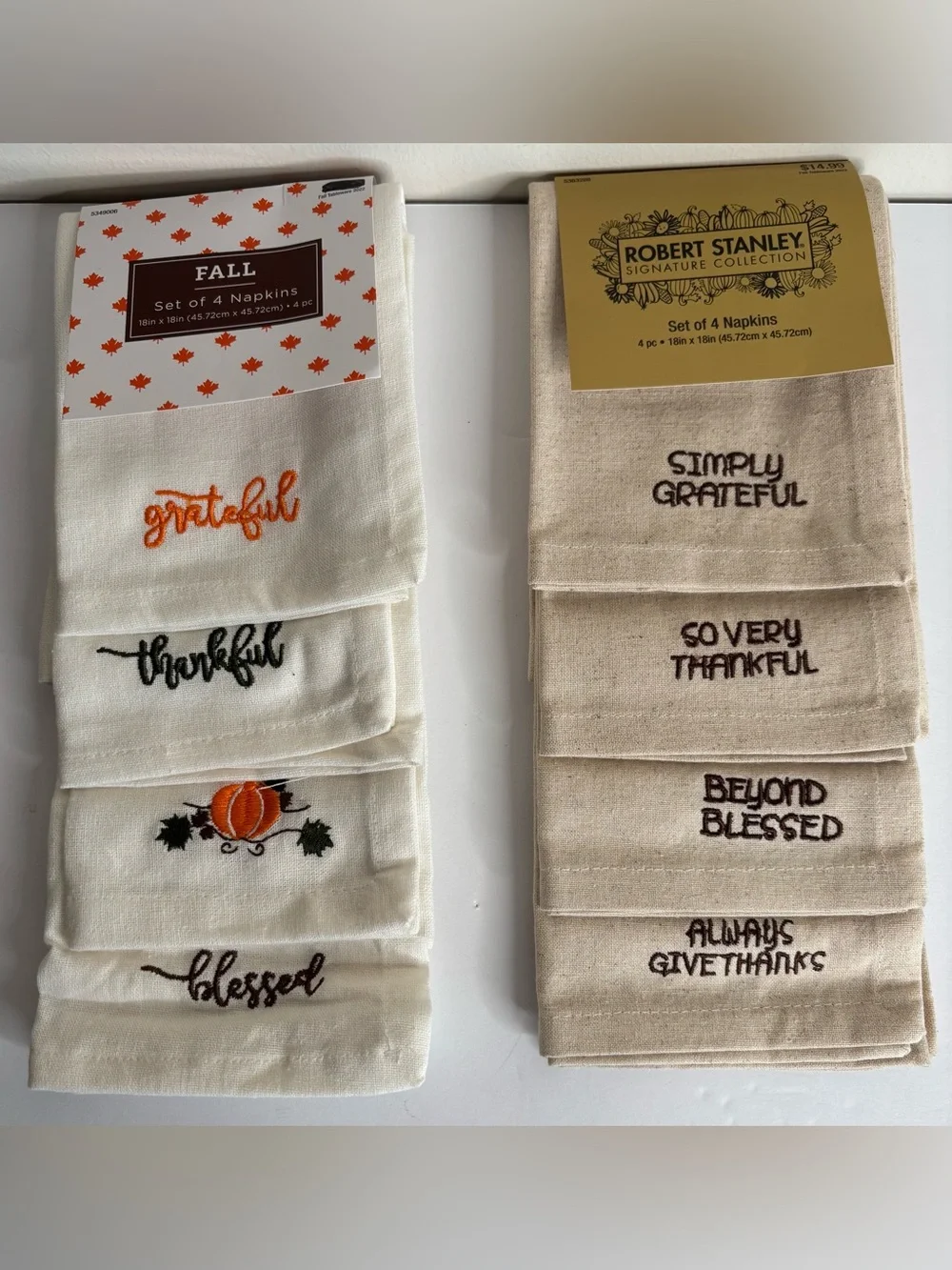FALL/THANKSGIVING🍁🍂CLOTH NAPKINS